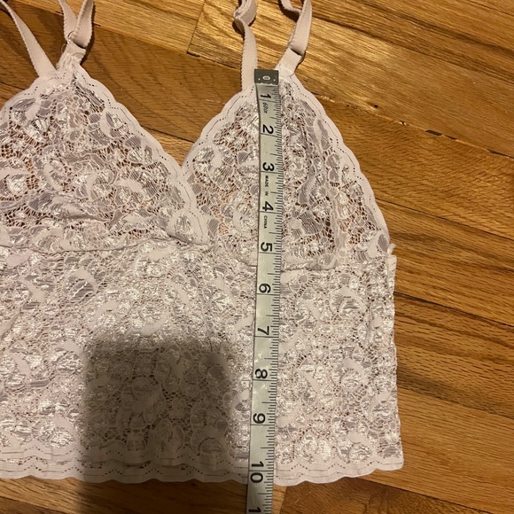 White lace cottage core tank bralette - Picture 3 of 5